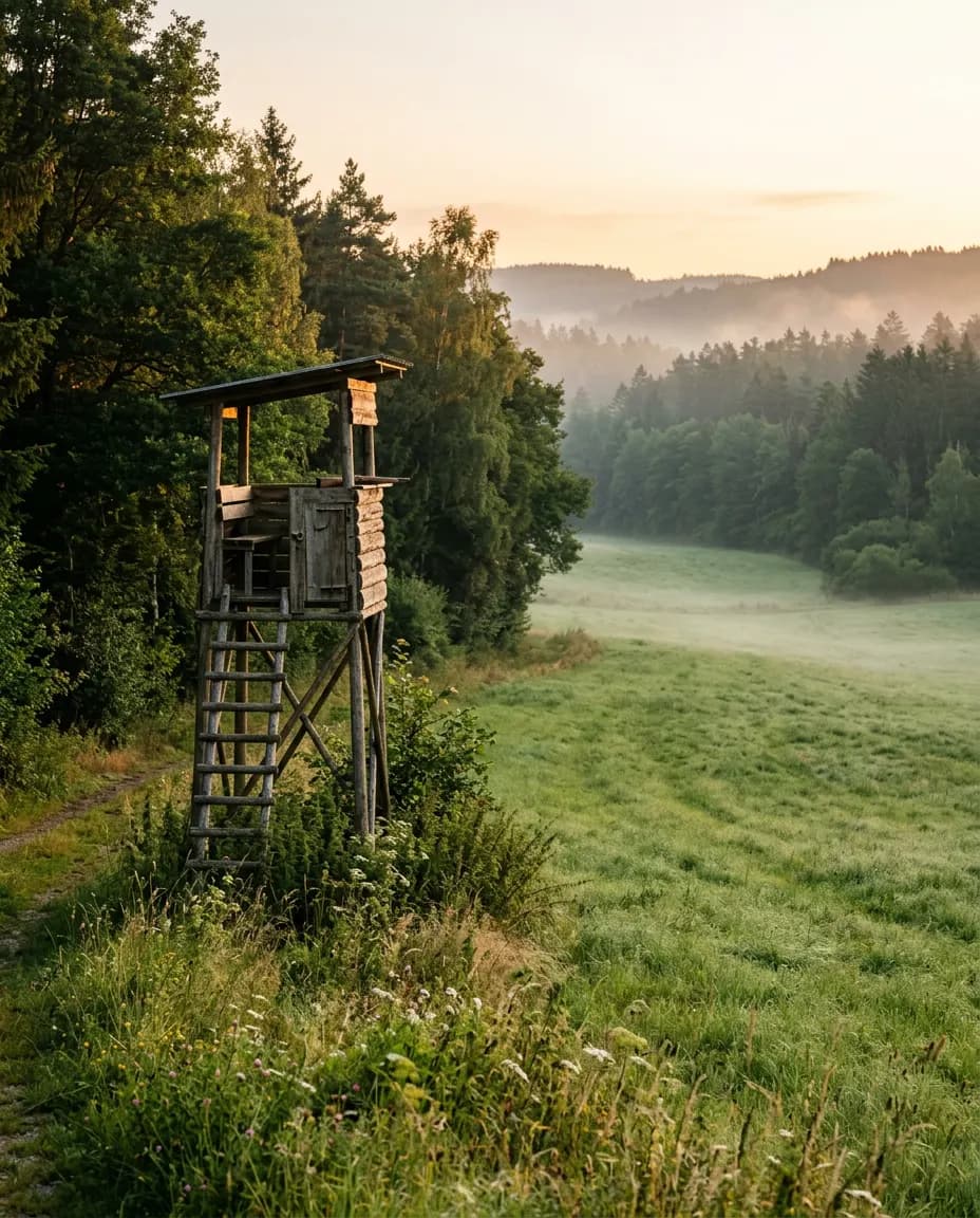 Hochsitz am Waldrand